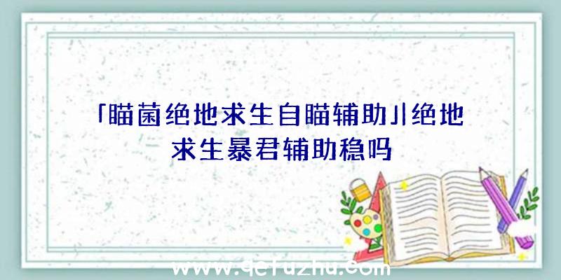 「瞄菌绝地求生自瞄辅助」|绝地求生暴君辅助稳吗